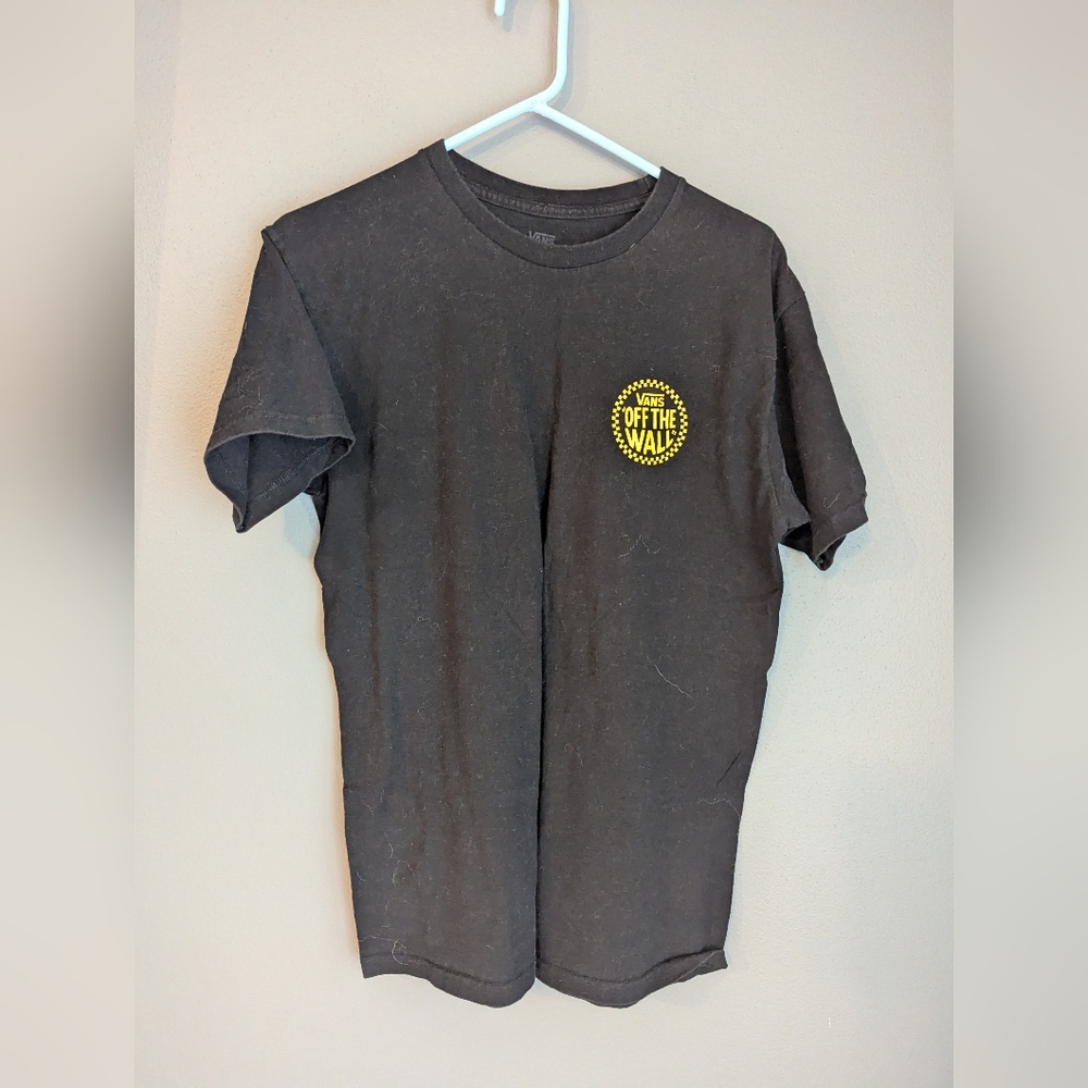 Vans Off The Wall Black Crew Neck T-shirt Size Men's Medium.